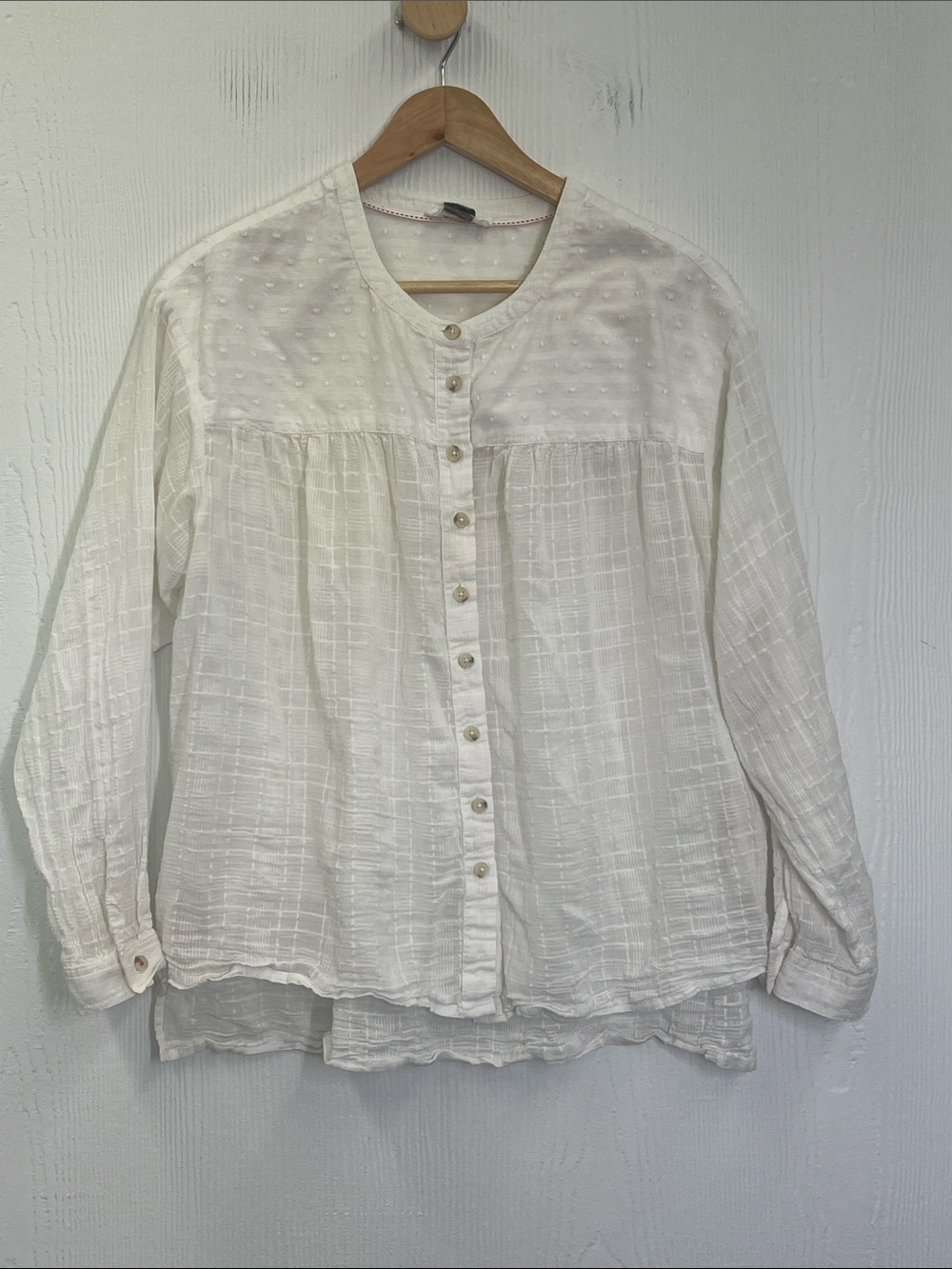 Anthropologie - Pilcro And The Letterpress Button Down Textured Blouse Size XS - Picture 9 of 11
